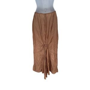 Hanna for La Journee Steampunk Whimsygoth Ruched Crinkle Maxi Skirt Size 1 XS